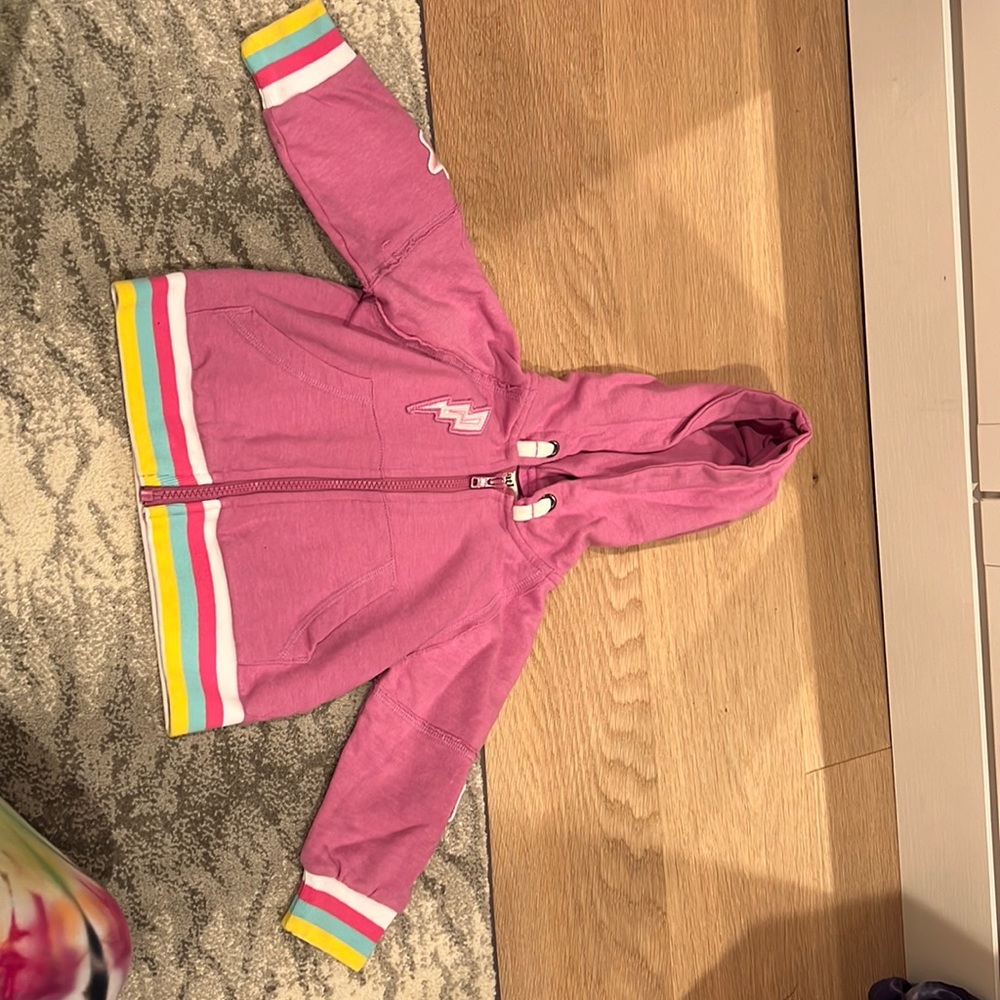 Girls purple rainbow sweatshirt 2t